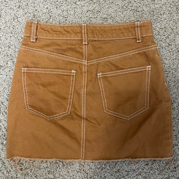 Forever 21 yellow jean skirt - Picture 2 of 3